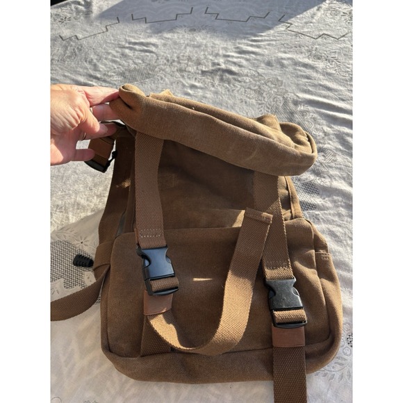 One Tigris Dog M / L‎ Backpack Harness Vest with Saddlebag Pouches Brown Canvas - Picture 10 of 14